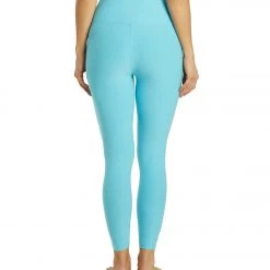 Beyond Yoga Spacedye High Waisted Caught In The Midi 7/8 Yoga Leggings Capri Blue-Grotto NEW ARRIVALS