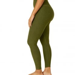 NEW ARRIVALS Beyond Yoga Spacedye High Waisted Caught In The Midi 7/8 Yoga Leggings Deep Olive Heather