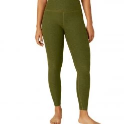 NEW ARRIVALS Beyond Yoga Spacedye High Waisted Caught In The Midi 7/8 Yoga Leggings Deep Olive Heather
