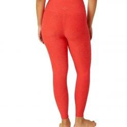 Beyond Yoga Spacedye High Waisted Caught In The Midi 7/8 Yoga Leggings Redflower Scarlet