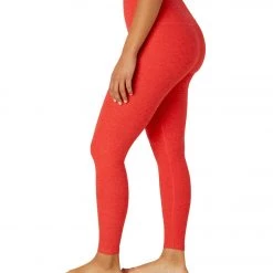 Beyond Yoga Spacedye High Waisted Caught In The Midi 7/8 Yoga Leggings Redflower Scarlet