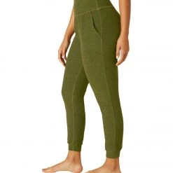 Beyond Yoga Spacedye Midi Joggers Deep Olive Heather