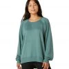 CLOTHING Beyond Yoga Cozy Fleece Saturday Oversized Pullover Rainforest Blue
