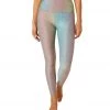 NEW ARRIVALS Beyond Yoga Spacedye Printed Caught In The Midi Yoga Leggings Silver Mist Prismatic