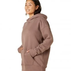 CLOTHING Beyond Yoga WFH Fleece Hoodie Sienna Brown
