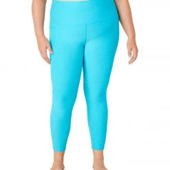 NEW ARRIVALS Beyond Yoga Plus Spacedye Out Of Pocket High Waisted Midi Legging Capri Blue-Grotto