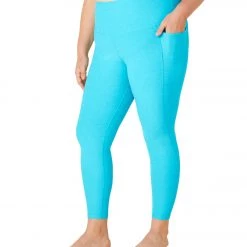 NEW ARRIVALS Beyond Yoga Plus Spacedye Out Of Pocket High Waisted Midi Legging Capri Blue-Grotto