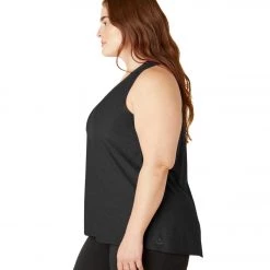 CLOTHING Beyond Yoga Plus Featherweight All About It Split Back Tank Darkest Night