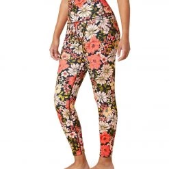 NEW ARRIVALS Beyond Yoga Printed High Waisted Midi Leggings Scarlet Gardenist