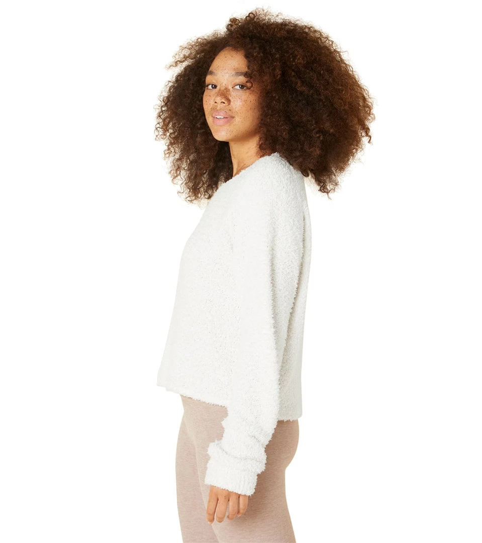 CLOTHING Beyond Yoga All The Feels Cropped Raglan Pullover Winter White 6 CLOTHING Beyond Yoga All The Feels Cropped Raglan Pullover Winter White