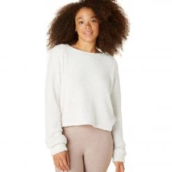 CLOTHING Beyond Yoga All The Feels Cropped Raglan Pullover Winter White 13 CLOTHING Beyond Yoga All The Feels Cropped Raglan Pullover Winter White