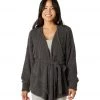 Beyond Yoga Wrap Me Up Cardigan Charcoal Women