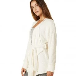 Beyond Yoga Wrap Me Up Cardigan Winter White CLOTHING