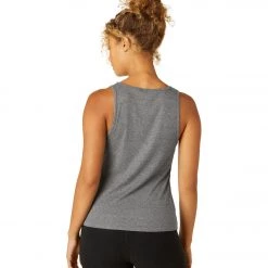 CLOTHING Beyond Yoga Take The Plunge V-Neck Tank Mid Heather Grey