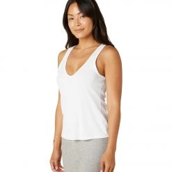 Beyond Yoga Take The Plunge V-Neck Tank White