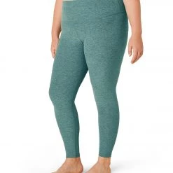 Beyond Yoga Plus Spacedye Caught In The Midi High Waisted Leggings Rainforest Blue Heather NEW ARRIVALS