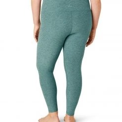 Beyond Yoga Plus Spacedye Caught In The Midi High Waisted Leggings Rainforest Blue Heather NEW ARRIVALS