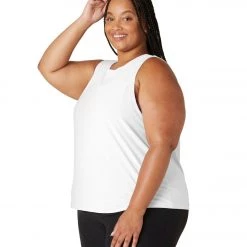 Beyond Yoga Plus Featherweight Spacedye Balanced Muscle Yoga Tank Cloud White CLOTHING
