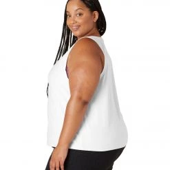 Beyond Yoga Plus Featherweight Spacedye Balanced Muscle Yoga Tank Cloud White CLOTHING