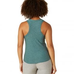 Beyond Yoga Featherweight Keep It Moving Tank Rainforest Blue Heather