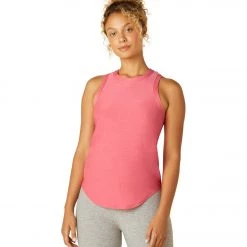 Beyond Yoga Featherweight Keep It Moving Tank Pink Crush-Rose CLOTHING