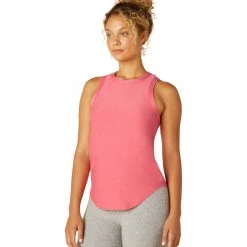 Beyond Yoga Featherweight Keep It Moving Tank Pink Crush-Rose CLOTHING