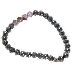 Healing N Love Hematite Super 23 Initial Stretch Bracelet