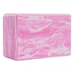 YOGA MATS & PROPS Everyday Yoga 4 Inch Marbled Foam Yoga Block Wonderland Multi