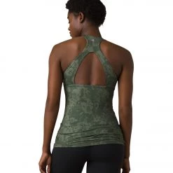 PrAna Locano Yoga Bra Tank Kale Wildflower CLOTHING