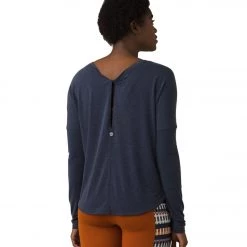 PrAna Rogue Long Sleeve Yoga Top Nautical CLOTHING