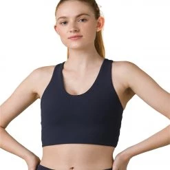 PrAna Momento Yoga Crop Top Nautical