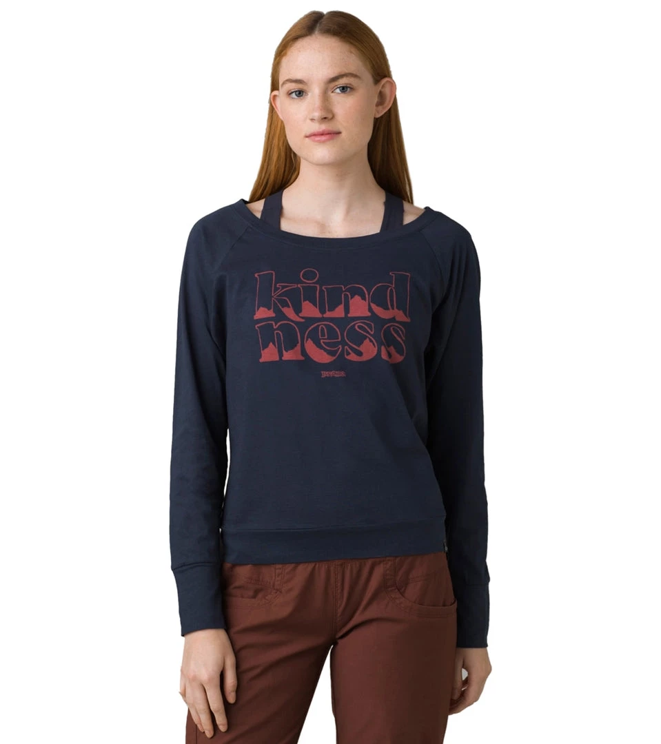 PrAna Organic Graphic Long Sleeve Nautical Kindness CLOTHING 3 PrAna Organic Graphic Long Sleeve Nautical Kindness CLOTHING