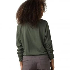 PrAna Organic Graphic Long Sleeve Kale Linework