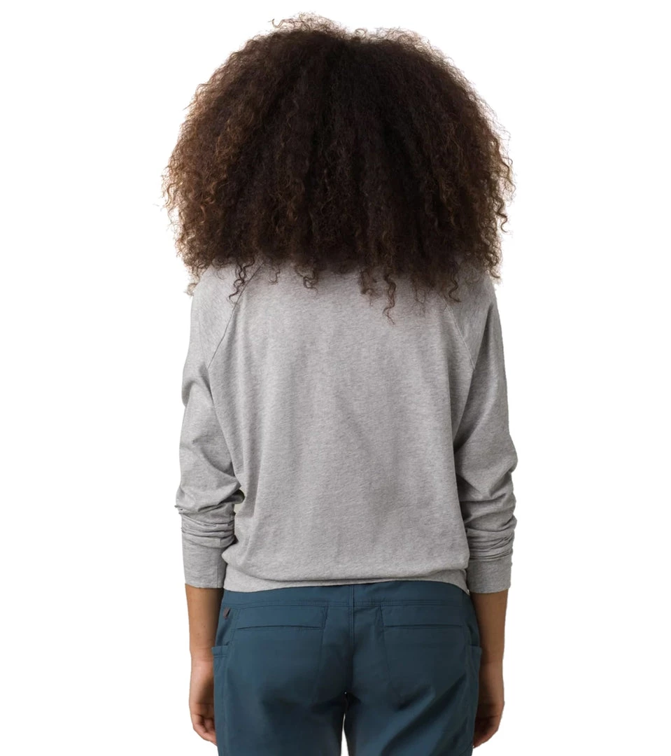 PrAna Organic Graphic Long Sleeve Heather Grey Landscape 4 PrAna Organic Graphic Long Sleeve Heather Grey Landscape