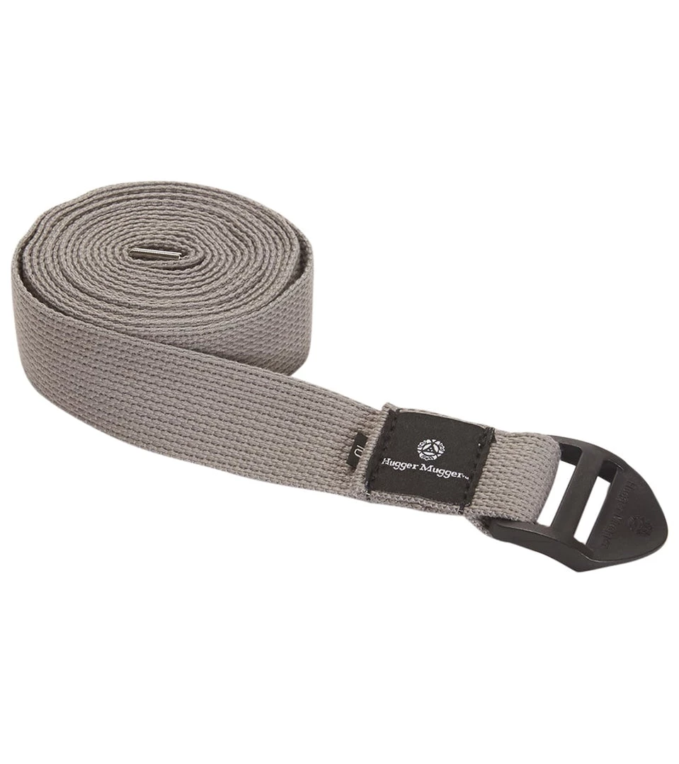 Hugger Mugger 10' Cotton Cinch Yoga Strap Grey YOGA MATS & PROPS 6 Hugger Mugger 10' Cotton Cinch Yoga Strap Grey YOGA MATS & PROPS