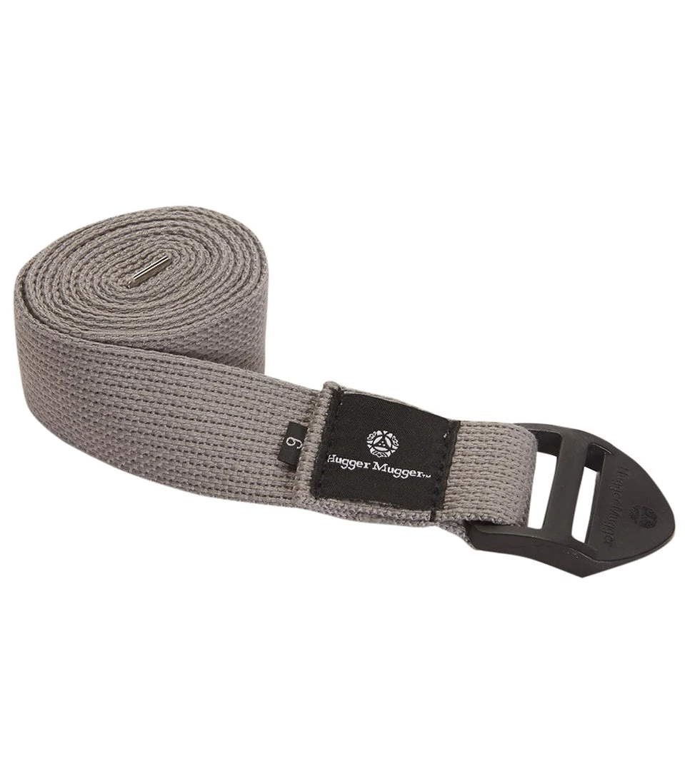 Hugger Mugger 6' Cotton Cinch Yoga Strap Grey 6 Hugger Mugger 6' Cotton Cinch Yoga Strap Grey