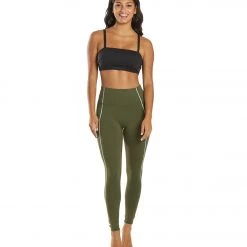 Free People You're A Peach Yoga Leggings Secret Moss CLOTHING