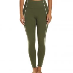 Free People You're A Peach Yoga Leggings Secret Moss CLOTHING