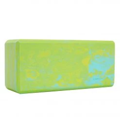 Everyday Yoga Kid’s 3 Inch Marbled Foam Yoga Block Turquoise Multi