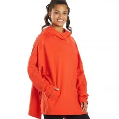 CLOTHING Free People Latititude Oversized Hoodie Candy Apple