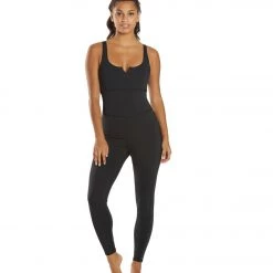 Free People Lose Control Onesie Black CLOTHING