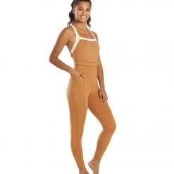 CLOTHING Free People Rebel Onesie Burnt Topaz/Mother L 10 CLOTHING Free People Rebel Onesie Burnt Topaz/Mother L