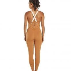 CLOTHING Free People Rebel Onesie Burnt Topaz/Mother L 11 CLOTHING Free People Rebel Onesie Burnt Topaz/Mother L