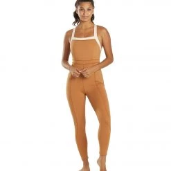 CLOTHING Free People Rebel Onesie Burnt Topaz/Mother L 12 CLOTHING Free People Rebel Onesie Burnt Topaz/Mother L