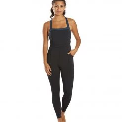 Free People Rebel Onesie Black/New Navy CLOTHING