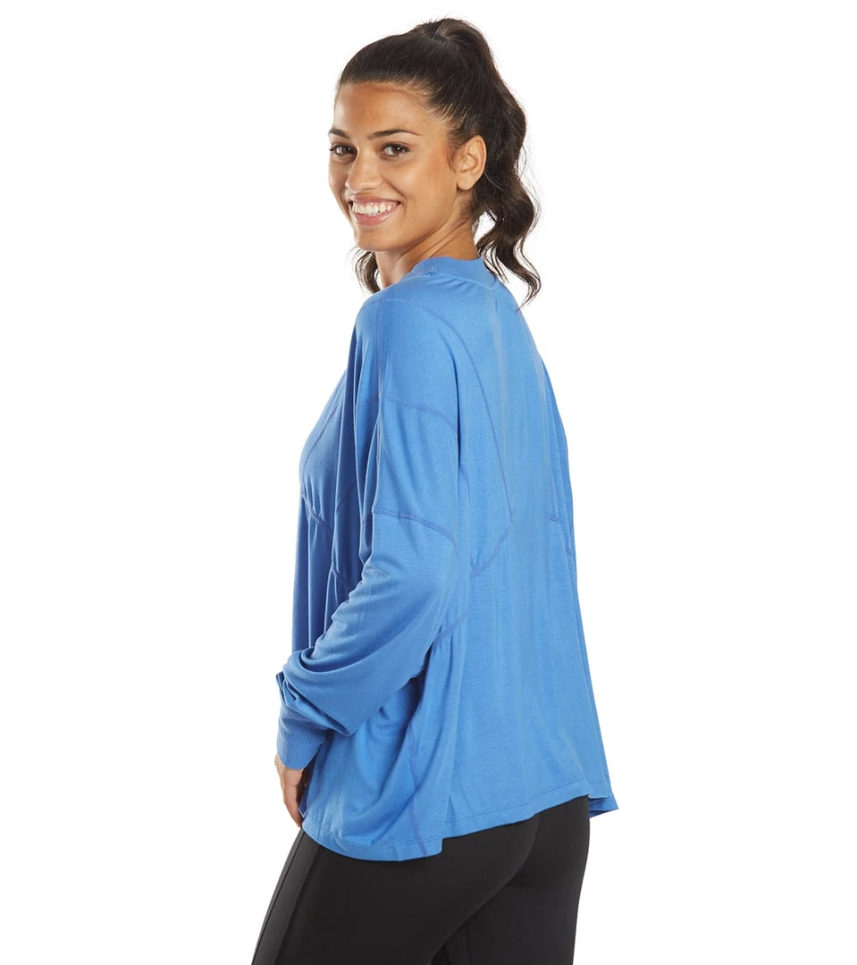 Free People Runner Up Long Sleeve Cosmic Cobalt 5 Free People Runner Up Long Sleeve Cosmic Cobalt