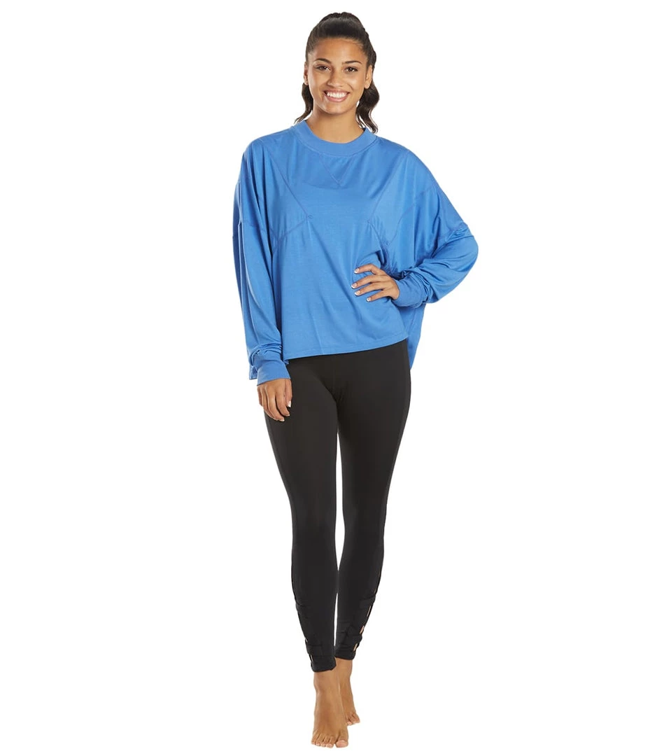 Free People Runner Up Long Sleeve Cosmic Cobalt 6 Free People Runner Up Long Sleeve Cosmic Cobalt