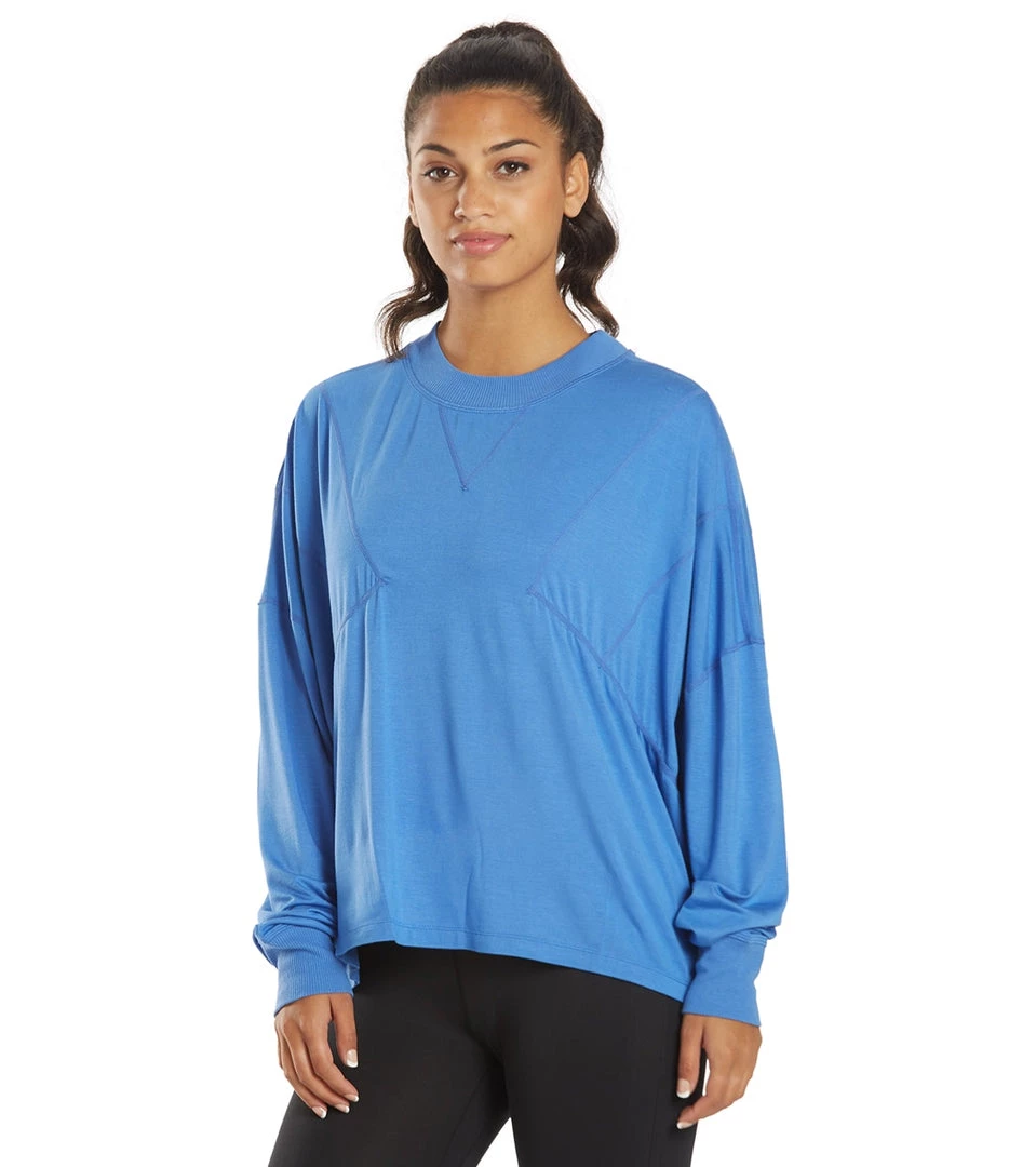 Free People Runner Up Long Sleeve Cosmic Cobalt 7 Free People Runner Up Long Sleeve Cosmic Cobalt