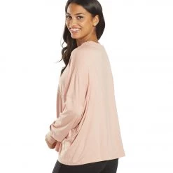 Free People Runner Up Long Sleeve Shell Pink CLOTHING 11 Free People Runner Up Long Sleeve Shell Pink CLOTHING