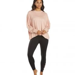 Free People Runner Up Long Sleeve Shell Pink CLOTHING 12 Free People Runner Up Long Sleeve Shell Pink CLOTHING